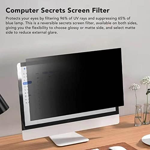 Filtro de tela de privacidade de 20in Computador, 16: 9 Removable Desktop PC Secret Protect Screen Sheild com cuidado ocular, monitor