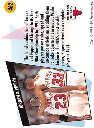 1991-92 Skybox Basketball 462 Michael Jordan/Scottie Pippen Chicago Bulls TW Cartão de negociação oficial da NBA