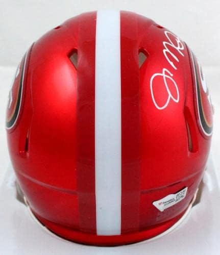 Joe Montana autografou o San Francisco 49ers Flash Speed ​​Mini Capace