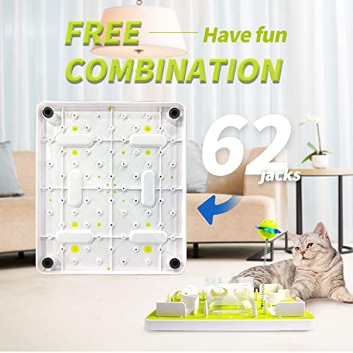 All for PAWS Interactive Cat Toy Treat Maze, alimentador de quebra