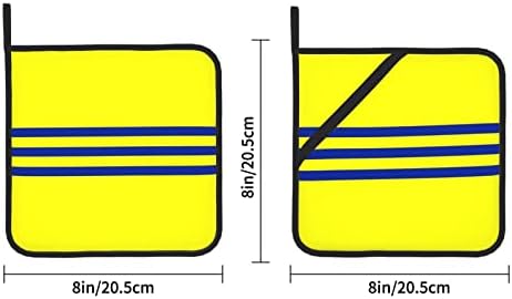 Listras amarelas e azuis PAN PAN PAN PANTO quadrado PAN-8X8 POLEGRAS ISOLAMENTO DE ESPEROS e resistentes a quente.