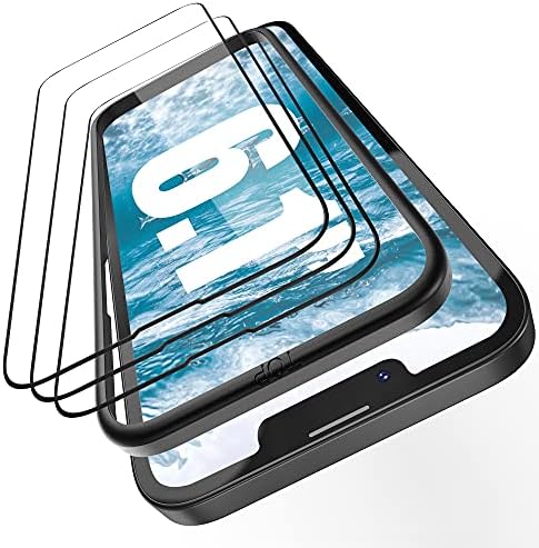 Caixa de silicone verde de Surphy Clover + 3 protetor de tela de embalagem para iPhone 13 Pro 6,1 polegadas
