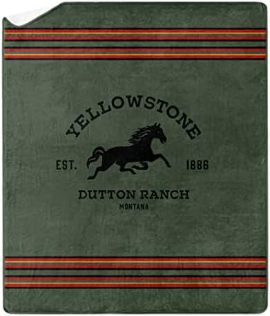 Northwest Yellowstone Silk Touch Sherpa Throw Blanket, 60 x 70, cobertor de rancho