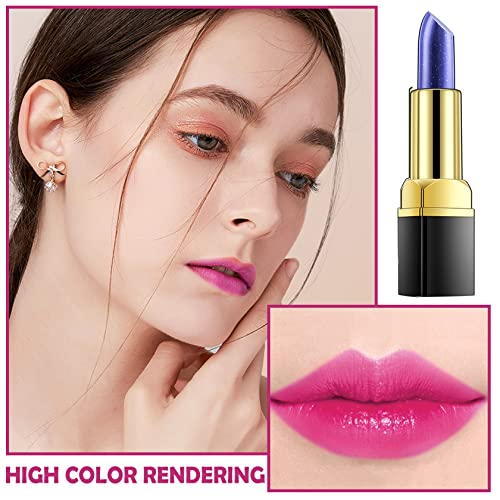 Alteração de cor Bálsamo labial Magic Lipstick Alterando a hidratação Lip Gloss Rosa Longa, Copo antiaderente, mancha de lábios