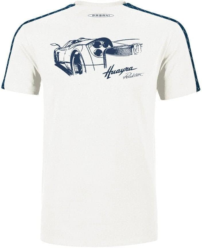 Pagani Huayra Roadster Men's T-Shirt Script Logo