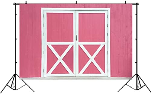Lofaris Pink Barn Porta de madeira Festa de aniversário Festa vintage Spring Western Farm Coveir