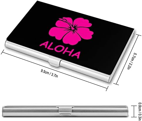 Aloha Hawaiian Flower Business Nome Card Case Profissional Pocket Organizer Print Funny Print