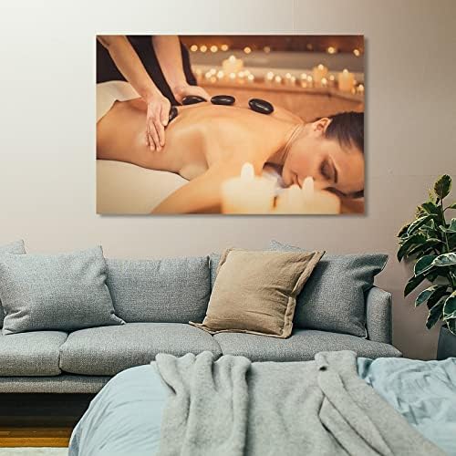 Poster de salão de beleza corporal de beleza corporal inteiro massagem spa pôstade de tela de pintura e impressões imagens de