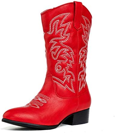 Minibella Girls Pull On Western Cowboy Boot