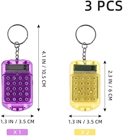 Calculadora simples calculadora Keychain, mini calculadora de calculadora de bolso de bolso de bolso de bolso