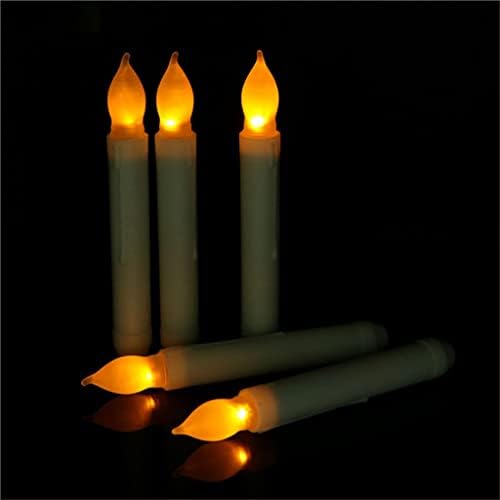 Castiçal 12 pcs sem chamado LED de LED de luminária Lâmpada Night Lâmpada para Festa de Aniversário de Casamento da Igreja