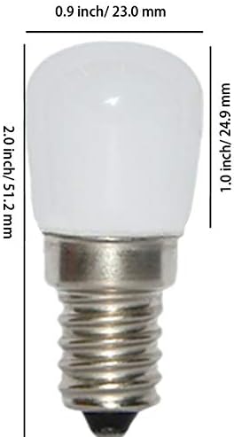 Besyousel 2W LED LED BULBO E14 LIBRUPERAÇÃO LED LUZ BULBA 15W Lâmpada de 110V quente de 3000k para forno de freezer