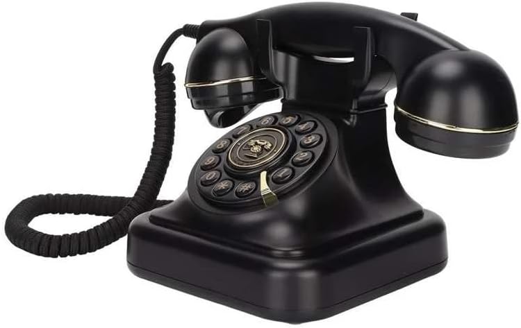 Lepsjgc retro telefone fixo european antigo estilo telefonia com fio Telefone fixo telefone com fio para decoração