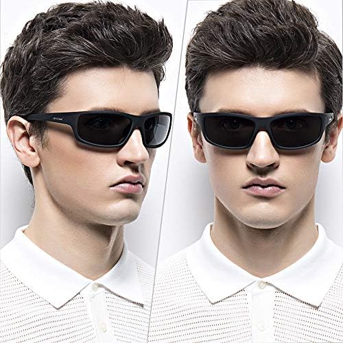 Polarking 2 embalagem de óculos de sol esportivos polarizados para homens foscos de acabamento solar lente espelho bloqueio