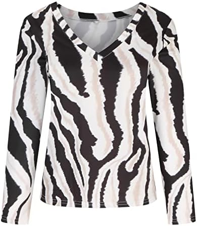 Camisas de estampa de leopardo vintage femininas