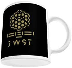 Caneca de telescópio espacial James Webb, presente de caneca de café JWST, ideia de presente de aniversário, preto