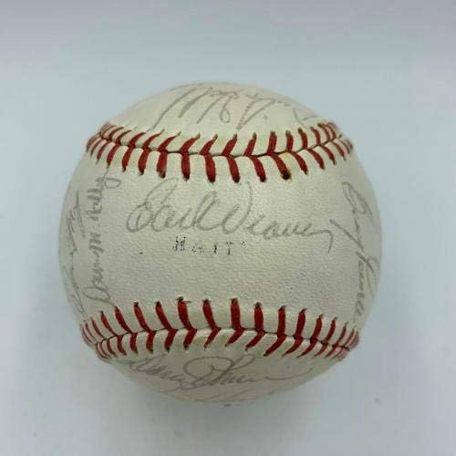 1969 Baltimore Orioles American League Champs Team assinou o Baseball JSA COA - Bolalls autografados
