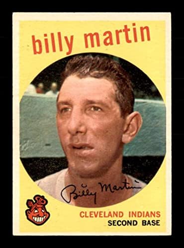 295 Billy Martin - 1959 Topps Baseball Cards Classificada Exmt - Baseball Slabbed Autographed Vintage Cards