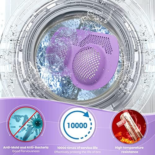 Sacos de lavagem de sutiã para lavanderia, 360 ° de limpeza de sutiã de silicone Protetor, sacos de lavanderia de malha para