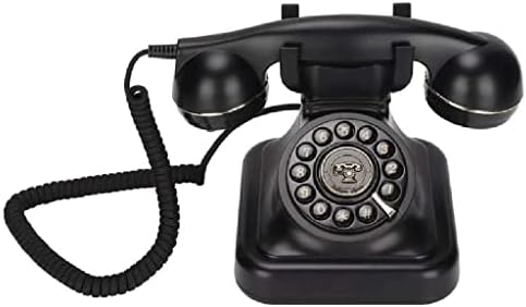 XDCHLK RETRO LADO LINHO Telefone Europeu Antigo estilo com fio Desktop Fixed Flored Phone para decoração de hotel de