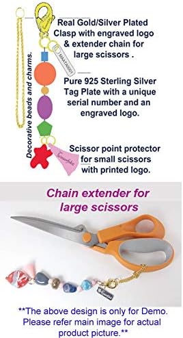 Scissors FOBs by Scissorfobz-Natural Collection- Chave da chave da chave de pulseira de pulseira de pulseira de pulseira de