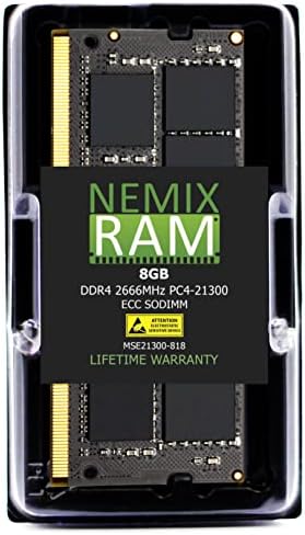 8GB DDR4-2666 PC4-21300 ECC SODIMM compatível com Synology D4ES01-8G Memory Upgrade