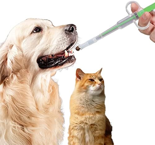 Eilin Pet Medicine Medicine Medicador SERINGA CAT MEDICINA DE CANTO DISPENSOR DISPENSOR DA FOLURA DO FERRAMENTO COM TIPAS