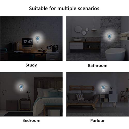 Night Light Snowflake Conjunto de 2 sensor automático Led Dusk to Dawn Night Light Plug in Indoor for Adults 2012309