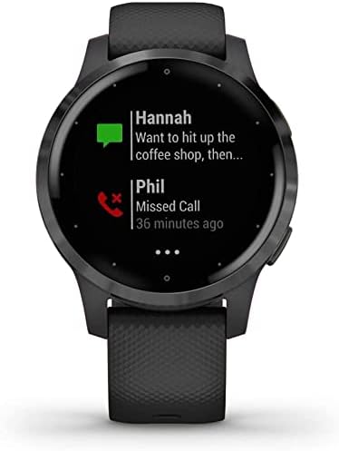 Garmin Vivoactive 4, GPS Smartwatch, apresenta música, monitoramento de energia corporal, exercícios animados, sensores
