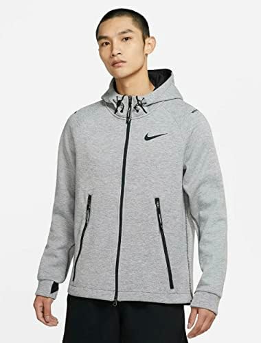 Nike Pro Men's Therma Fleece Sphere Max Jacket, cinza, grande