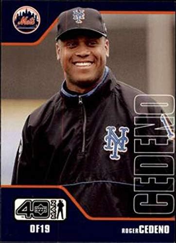 2002 Deck superior 40-homem 822 Roger Cedeno New York Mets MLB Baseball Card NM-MT