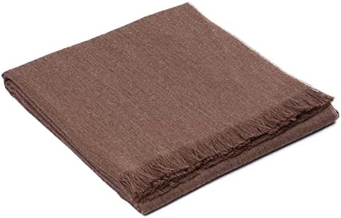 Cocoa da selva - bebê alpaca lã Throw Blanket à mão mole quente marrom -cor de cor sólida de cor 72 x 54