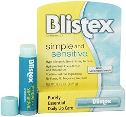 Blistex simples e sensível hidratante lábio 0,15 oz