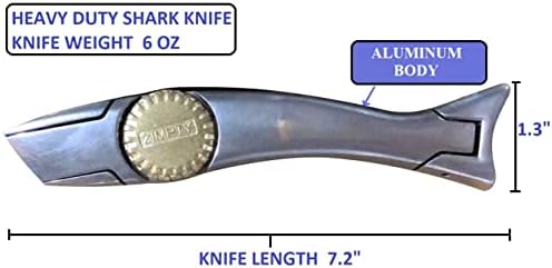 2pcs zimpty pesado canivete faca vinil faca utilidade de telhado de telhado delphin golfinho carpete faca- cortador de caixa