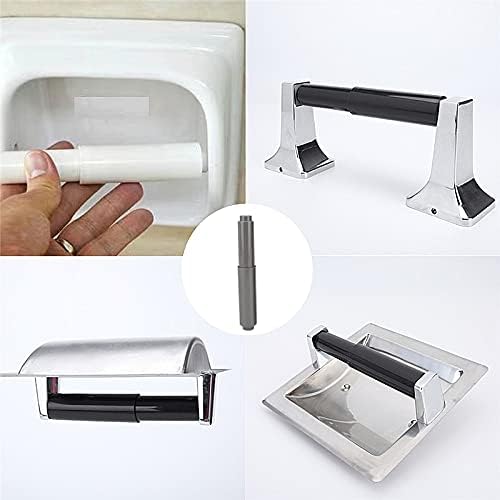 Rolo do suporte para papel higiênico 2pcs cor cinza cor plástico tecido higiênico letra flexível substituto banheiro plástico plástico