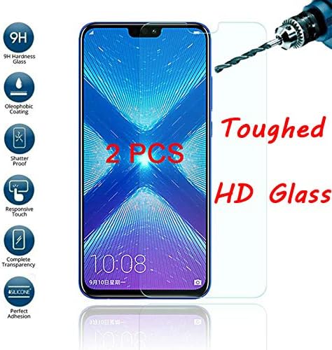 2pcs Vidro de proteção para Huawei Honor 8x 8 x 8c 8a 8 a 8s Protetor de tela no Huawei Honor 8x Max 8lite Light Note
