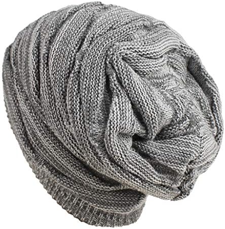 Chapéus de gorro grosos de inverno para homens elásticos lã de lã de inverno para adultos macios adultos frios em clima frio