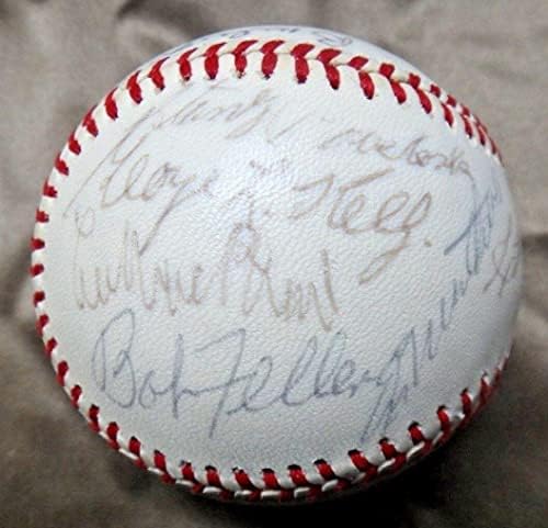 Baseball do Hall of Fame assinado por 20 Grimes Lindstrom Giles Cronin Full JSA Letter - Bolalls autografados