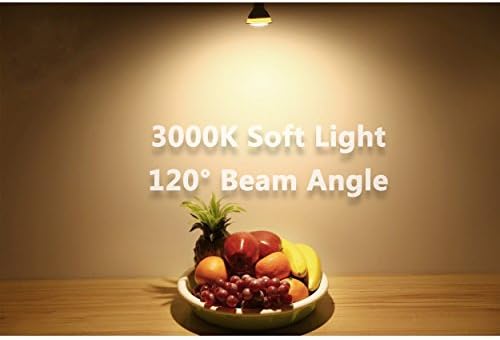 YMZM MR16 Bulbo GU5.3 LED Spotlight 5Watt 3000K Branco macio MR16 Luzes de base média 120Volt 500lumen 120 graus diminuídos