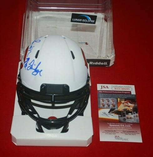 William Perry, a geladeira, Chicago Bears assinou mini capacete branco JSA CoA - Mini capacetes da NFL autografados