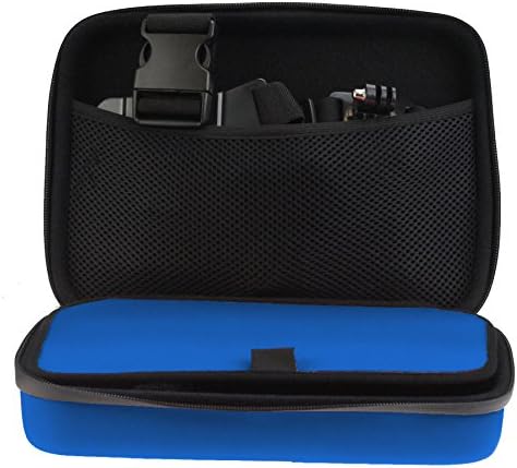 Navitech Blue Heavy Duty Rugged Case/capa compatível com a câmera AEE LYFE Silver Action