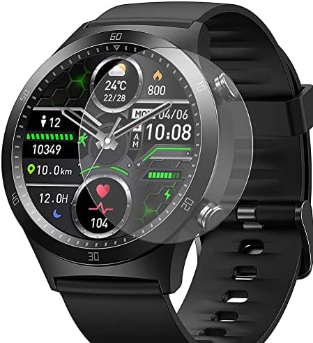 Protetor de tela de vidro temperado de pack 3, compatível com TRANYA S2 1.32 Smart Watch Smartwatch Protectors Guard