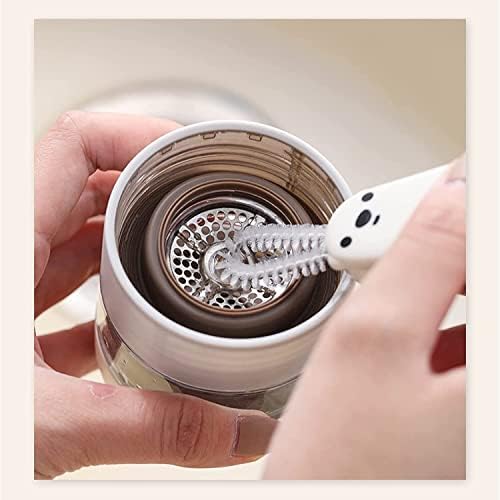 Escova de inovação vhg de três em um pincel de limpeza de limpeza de xícara de xícara de cabeça dupla rotativa Brush