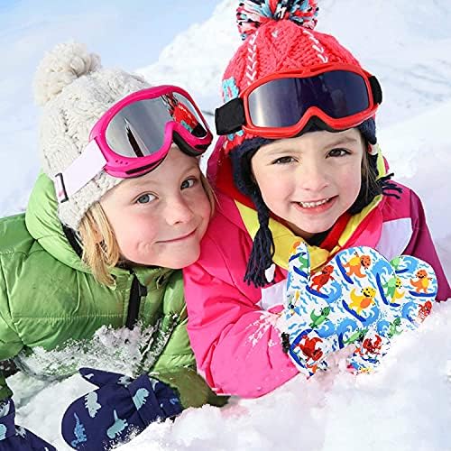 Lined lã para criança lubrificar crianças luvas de inverno luvas infantis luvas de esqui na neve à prova d'água para meninas
