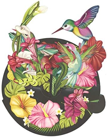 Santoro Pirouettes PS047 Hummingbirds 3D Pop -up Card