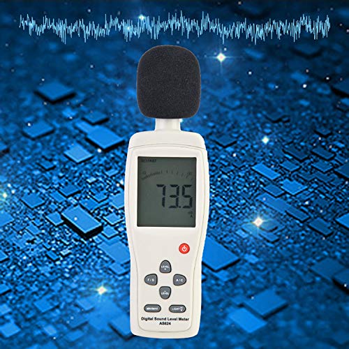 Dispositivo de medição de ruído de áudio AS824, sensor inteligente sensor portátil integrado medidor spl medidor A/C Testador