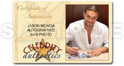 Jason Momoa autografou 8x10 Conan Cimmerian Warrior