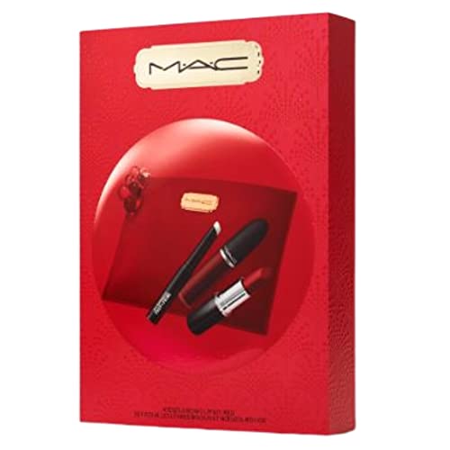 MAC. Kit de beijos e arcos de edição limitada: vermelho: vermelho