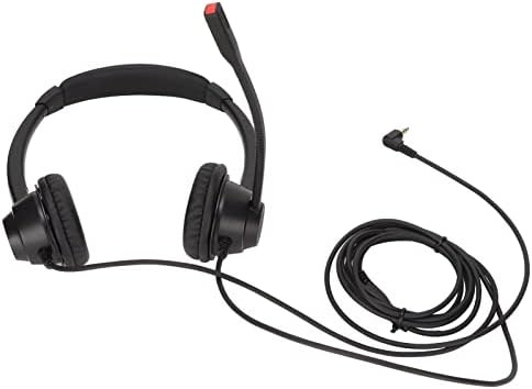 FECAMOS 2,5mm fone de ouvido comercial, voz clara de atendimento ao cliente binaural cancelamento de ruído para hospitais para operadores