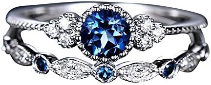 Tuuu 2 em 1 cúbico zircônia shinestone cz noivado de noivado de noiva Ring Eternity apresentou anéis para mulheres